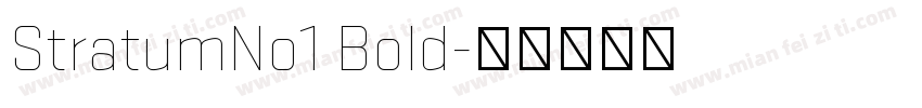 StratumNo1 Bold字体转换